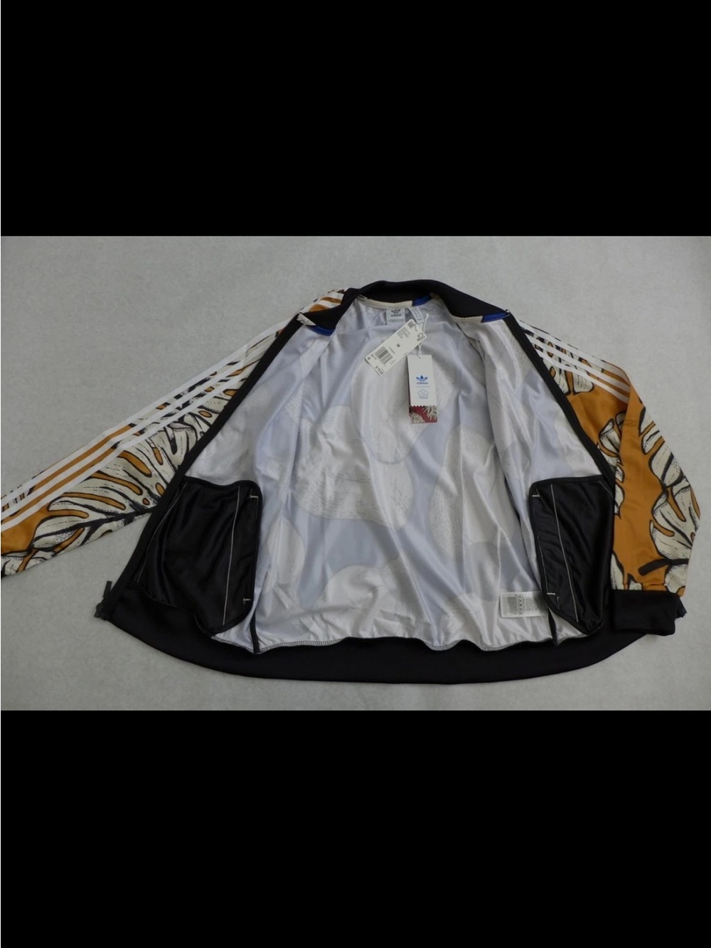 adidas x Rio Bomber Jacket - Blue/White/Tan - Picture 9 of 11